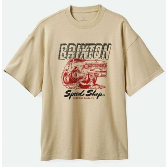 Brixton Smokey Heavy Weight Relaxed T-shirt - Picture 1 of 2